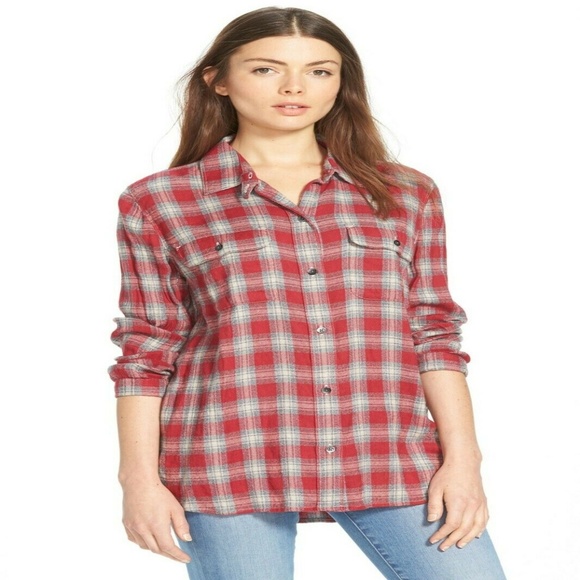 Madewell Tops - Madewell 'Fairfield Plaid' Ex-Boyfriend Shirt